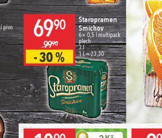 Globus Pivo staropramen smíchov nabídka