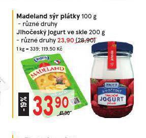 Žabka Madeland sýr plátky nabídka