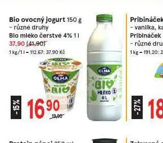 Bio ovocný jogurt