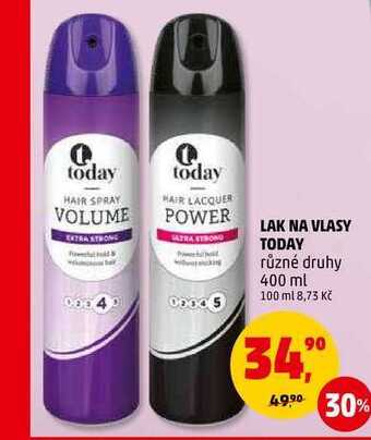 Penny Market Lak na vlasy today, 400 ml nabídka