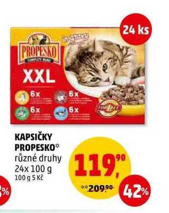 Penny Market Kapsičky propesko, 24x 100 g nabídka