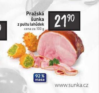 Billa Pražská šunka nabídka