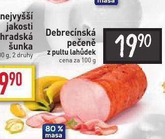Billa Debrecínská pečeně nabídka