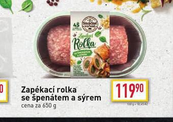 Billa Zapékací rolka se špenátem a sýrem nabídka
