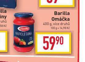 Billa Barilla omáčka nabídka