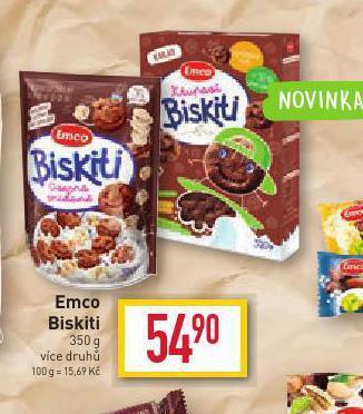 Billa Emco biskiti nabídka