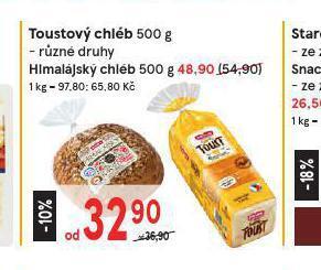 Žabka Toustový chléb nabídka