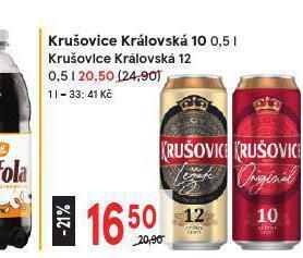 Žabka Pivo krušovice 12 královský ležák nabídka