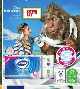 Billa Zewa deluxe toaletní papír nabídka