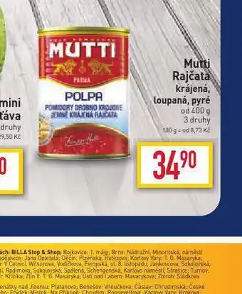 Billa Mutti rajčata nabídka