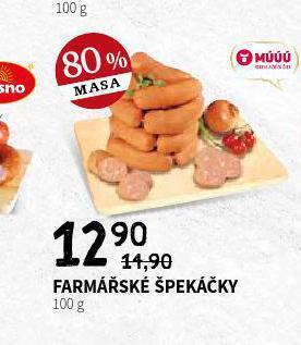 Terno Farmářské špekáčky nabídka
