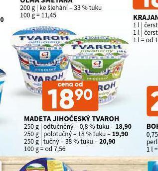 Terno Madeta jihočeský tvaroh nabídka