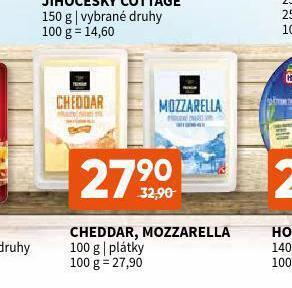 Terno Cheddar, mozzarella nabídka