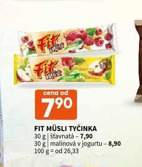 Terno Fit müsli tyčinka nabídka