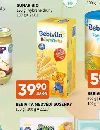 Terno Bebivita medvědí sušenky nabídka