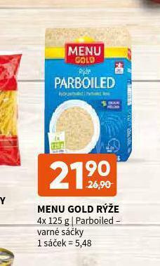 Terno Menu gold rýže nabídka