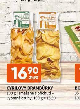 Terno Cyrilovy brambůrky nabídka