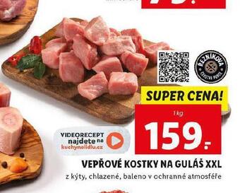 Lidl Vepřové kostky na guláš nabídka