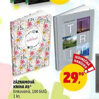 Penny Market Záznamová kniha a5, 1 ks nabídka