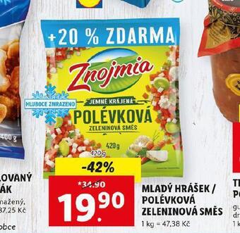 Lidl Mladý hrášek nabídka