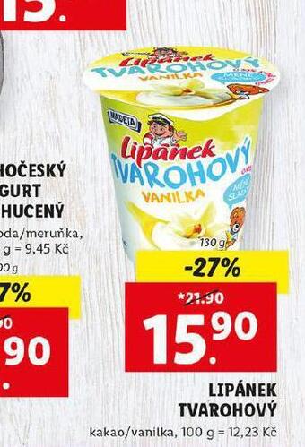 Lidl Lipánek tvarohový nabídka