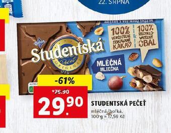 Lidl Studentská pečeť nabídka