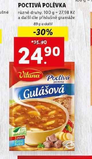 Lidl Poctivá polévka nabídka