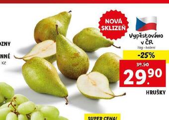 Lidl Hrušky nabídka