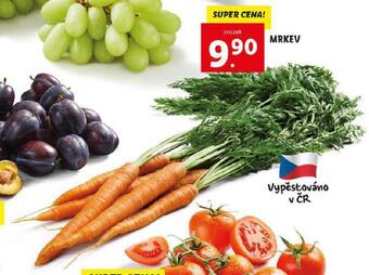 Lidl Mrkev nabídka