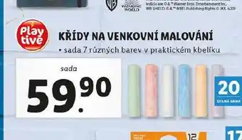 Lidl Křídy na venkovní malování nabídka