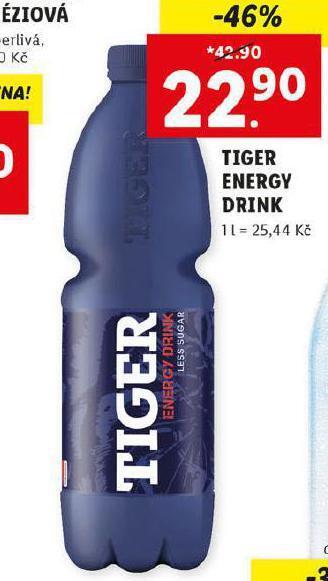 Lidl Tiger energy drink nabídka