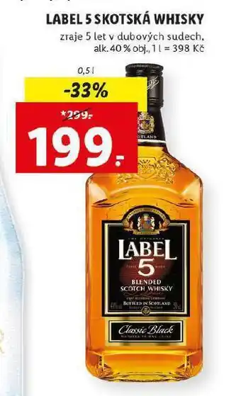 Lidl Label 5 skotská whisky nabídka