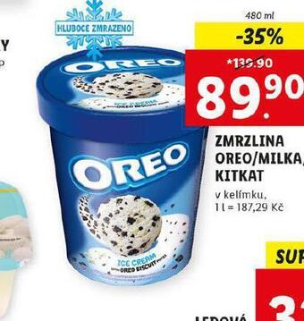 Lidl Zmrzlina oreo / milka / kitkat nabídka