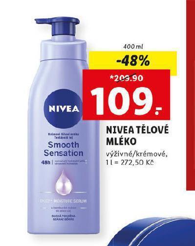 Lidl Nivea tělové mléko nabídka