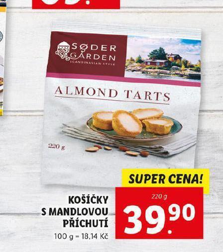 Lidl Košíčky s mandlovou příchutí nabídka