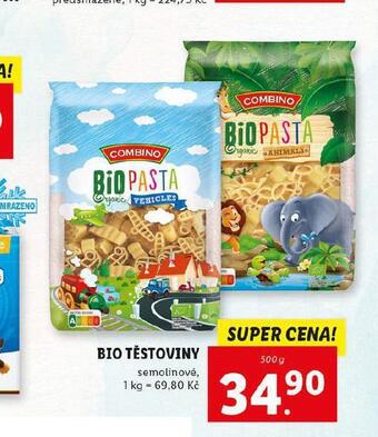 Lidl Bio těstoviny nabídka