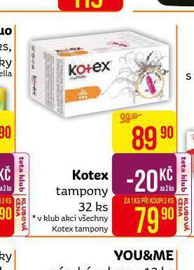 Teta Kotex tampony nabídka