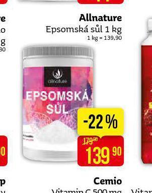 Teta Allnature epsomská sůl nabídka