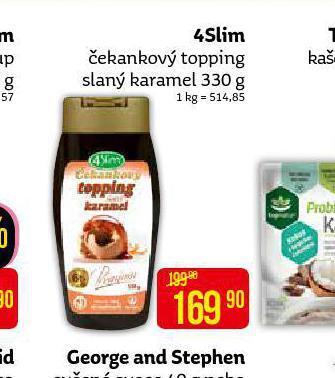 Teta 4slim čekankový topping slaný karamel nabídka