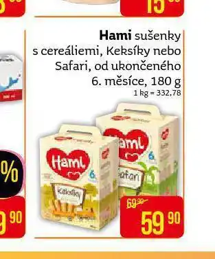 Teta Hami sušenky s cereáliemi nabídka