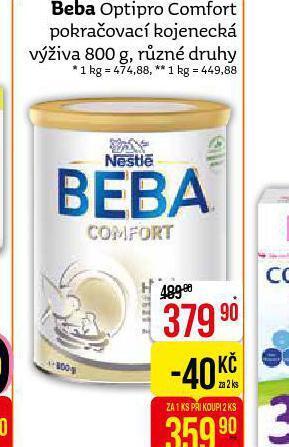 Teta Beba optipro comfort pokračovací kojenecká výživa nabídka