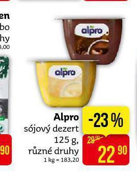 Teta Alpro sójový dezert nabídka
