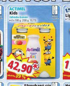 Norma Actimel kids nabídka
