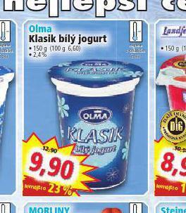 Norma Olma klasik bílý jogurt nabídka