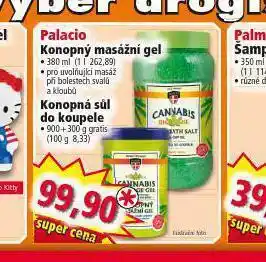 Norma Palacio konopný masážní gel nabídka