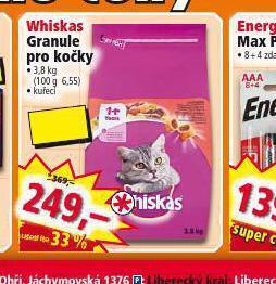 Norma Whiskas granule pro kočky nabídka