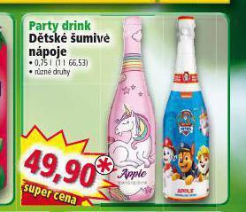 Norma Party drink dětské šumivé nápoje nabídka