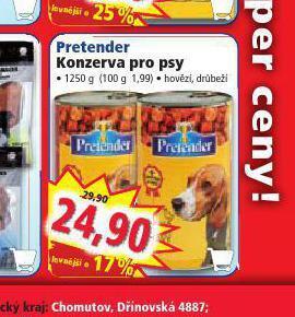 Pretender konzerva pro psy