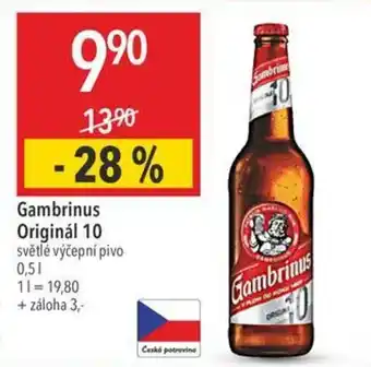 Globus Gambrinus Originál 10 0,5 l nabídka