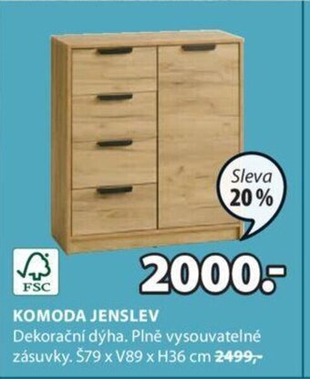 JYSK Komoda Jenslev nabídka